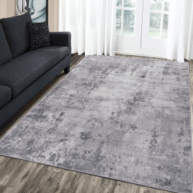 MARFI Collection 5X7 Light Grey / Abstract Area Rug