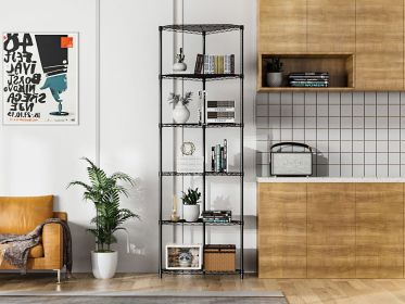 6 Tier Shelf Corner Wire Shelf Rack Pentagonal Shelves Adjustable Metal Heavy Duty Free Standing Corner Storage Display Chrome Rack for Bathroom