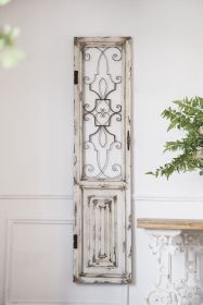 15.8x66.9" Wooden Decorative Panel, Decorative Wall Sculpture