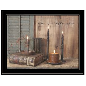 "Let Your Light Shine" by Billy Jacobs, Ready to Hang Framed Print, Black Frame