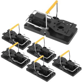 6Packs Mouse Traps Reusable Rat Rodent Killer Effective Pest Control Mouse Catcher Mice Snap Kill Trap (Option: 6PCS)