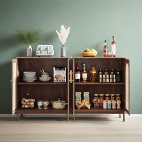 Sideboard Buffet (Color: Walnut)